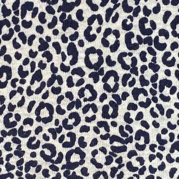 Boden Eldon Leopard Animal Print Cardigan Sz M French Navy Button Chic Mobwife-M - Picture 8 of 11